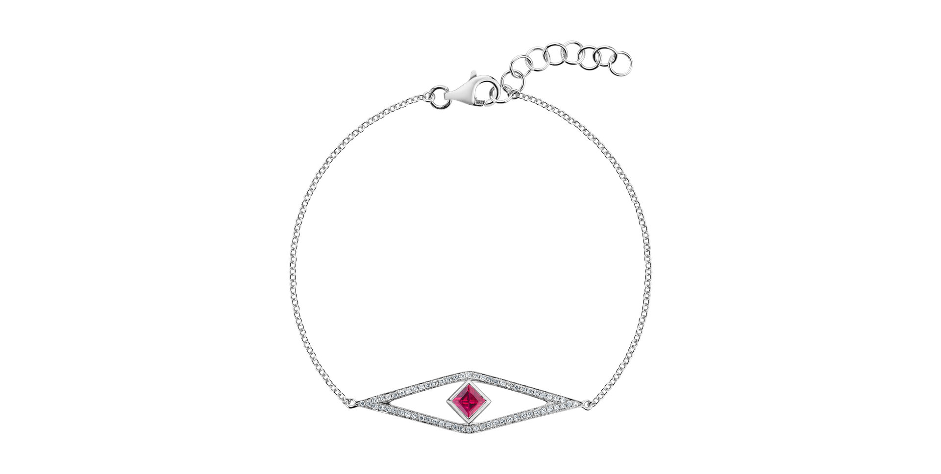 Diamond bracelet with Ruby Nazario