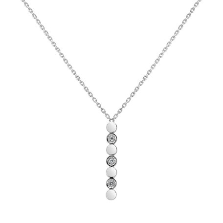 Diamond necklace Long Shiny Dots