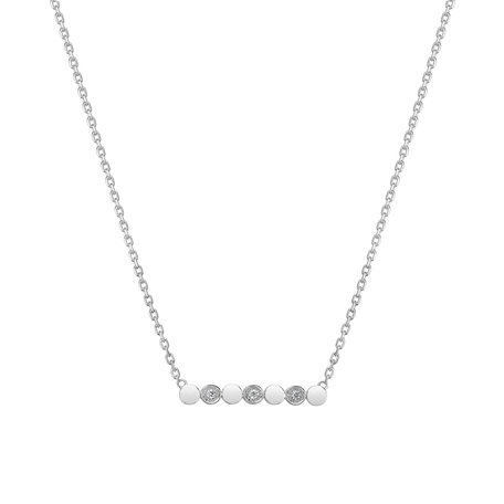 Diamond necklace Long Glossy Dots