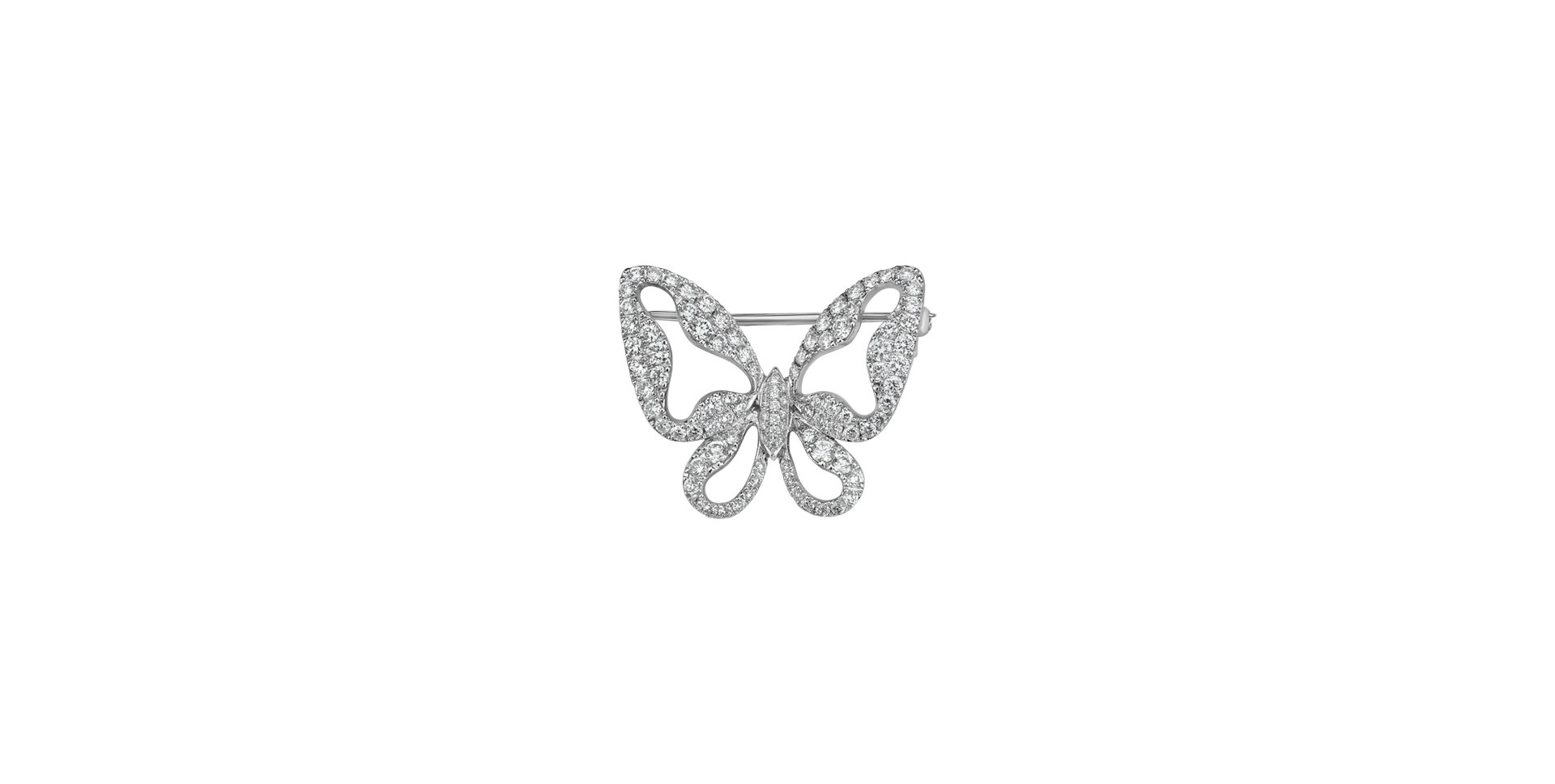 Diamond brooch Delightful Papillon