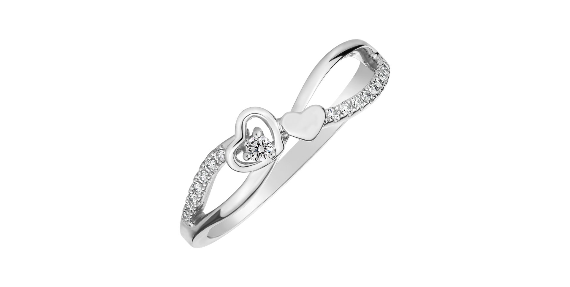 Diamond ring Lovely Heart