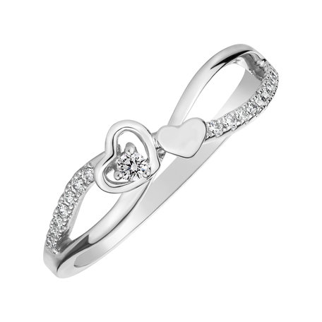 Diamond ring Lovely Heart