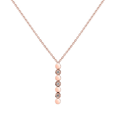 Diamond necklace Long Shiny Dots