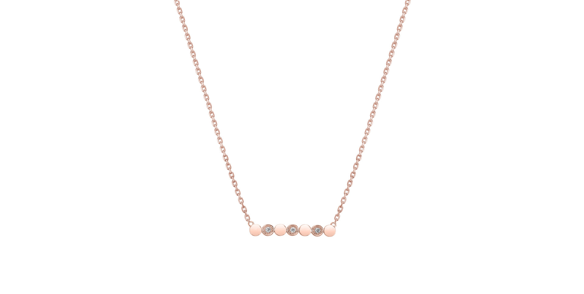 Diamond necklace Long Glossy Dots