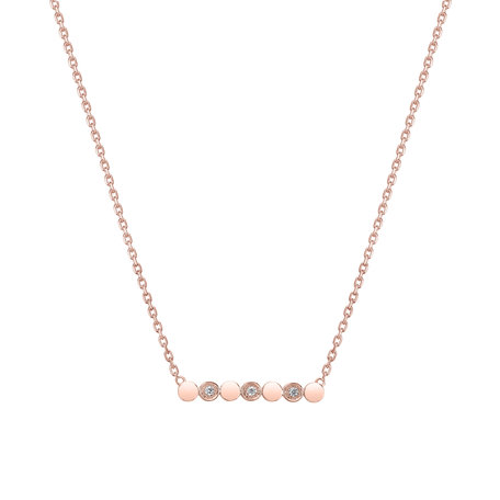 Diamond necklace Long Glossy Dots