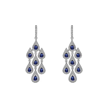 Diamond earrings and Sapphire Mephisto Dream