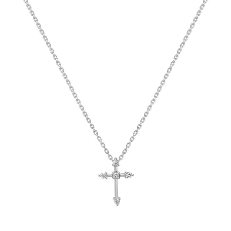 Diamond necklace Shiny Cross
