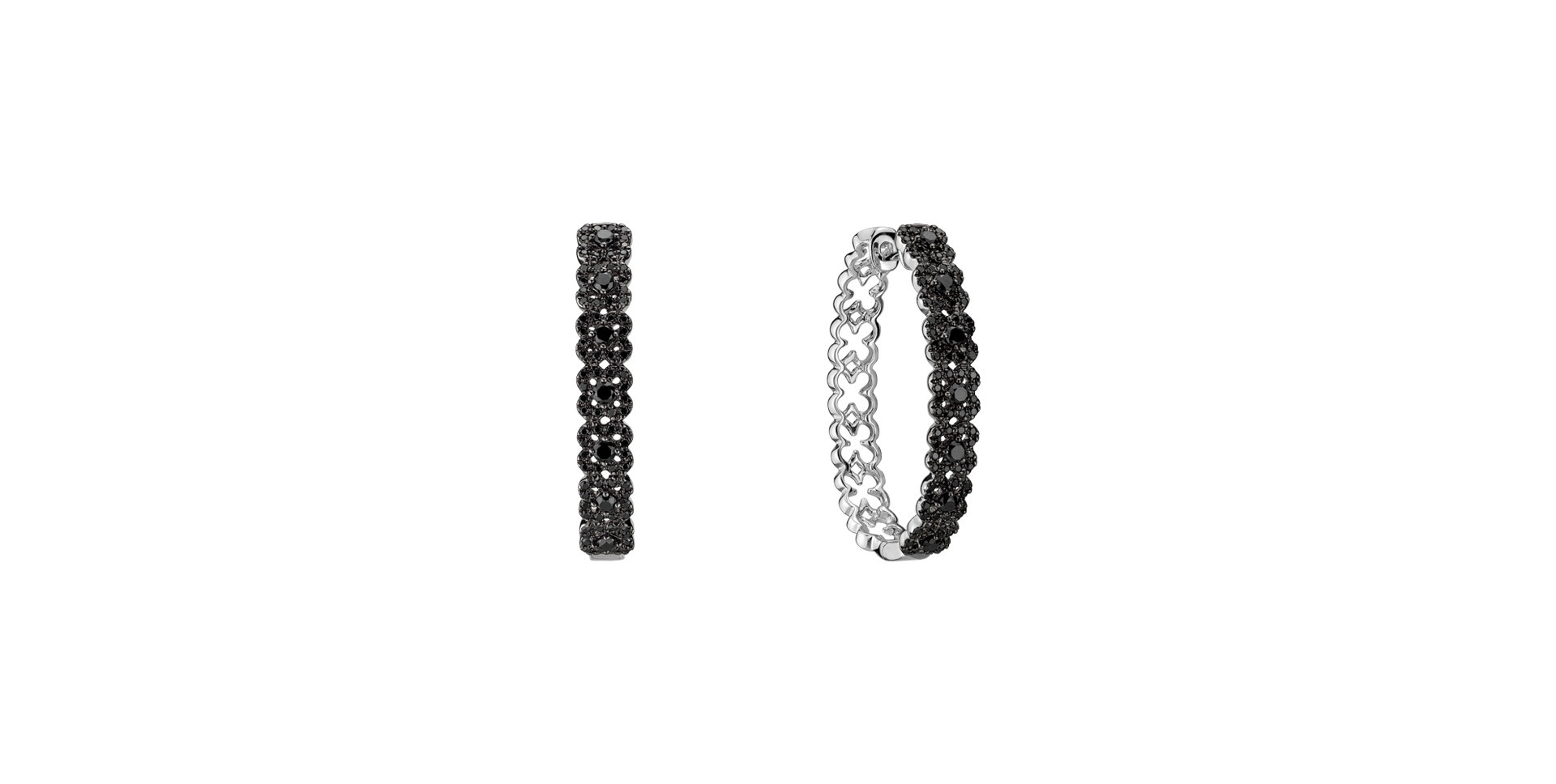 Earrings with black diamonds Charming Passion