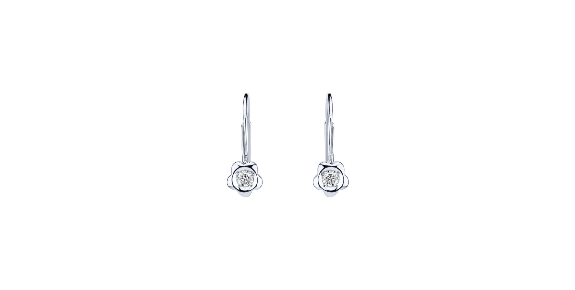 Diamond earrings Flowers