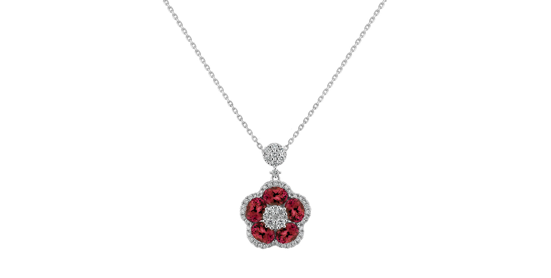 Diamond pendant with Ruby Willa