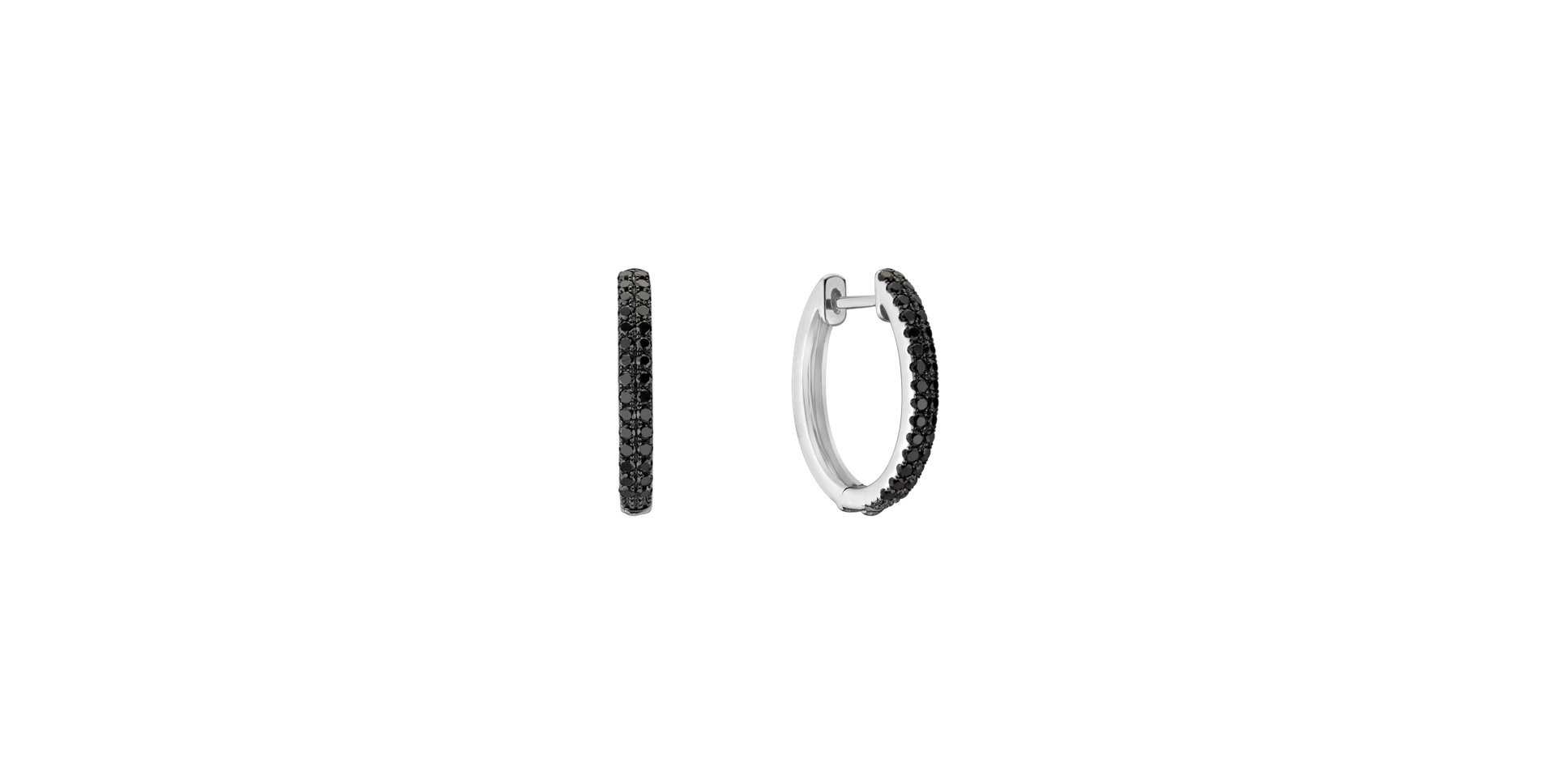 Earrings with black diamonds Seductive Desire