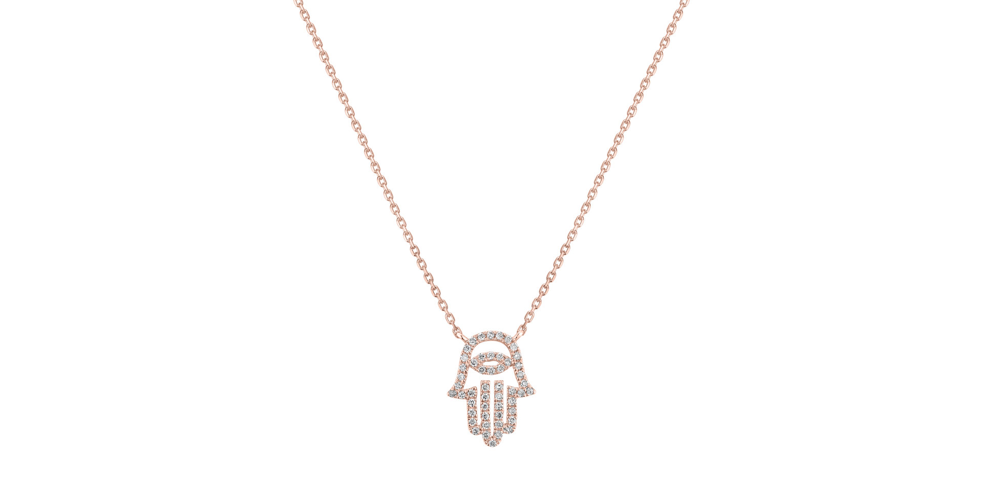 Diamond necklase Hand Eye