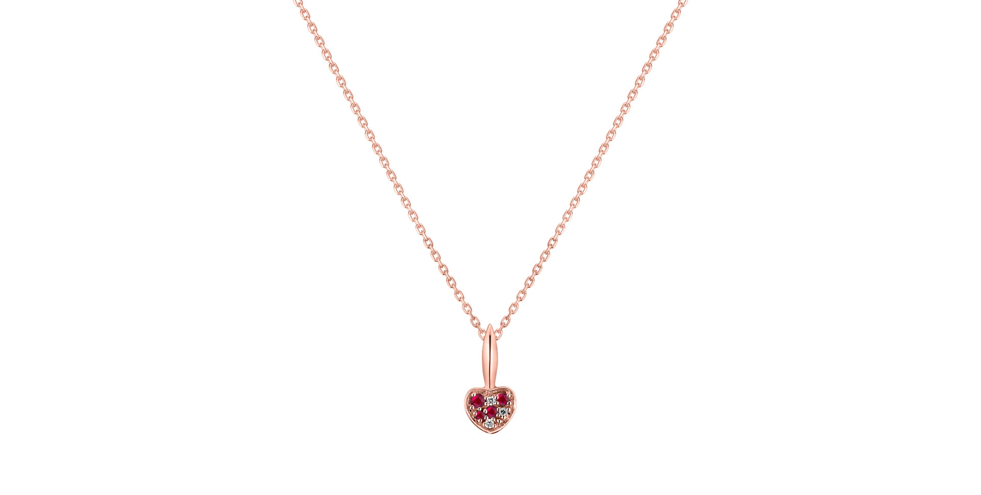 Diamond pendant with Ruby Recent Emotion