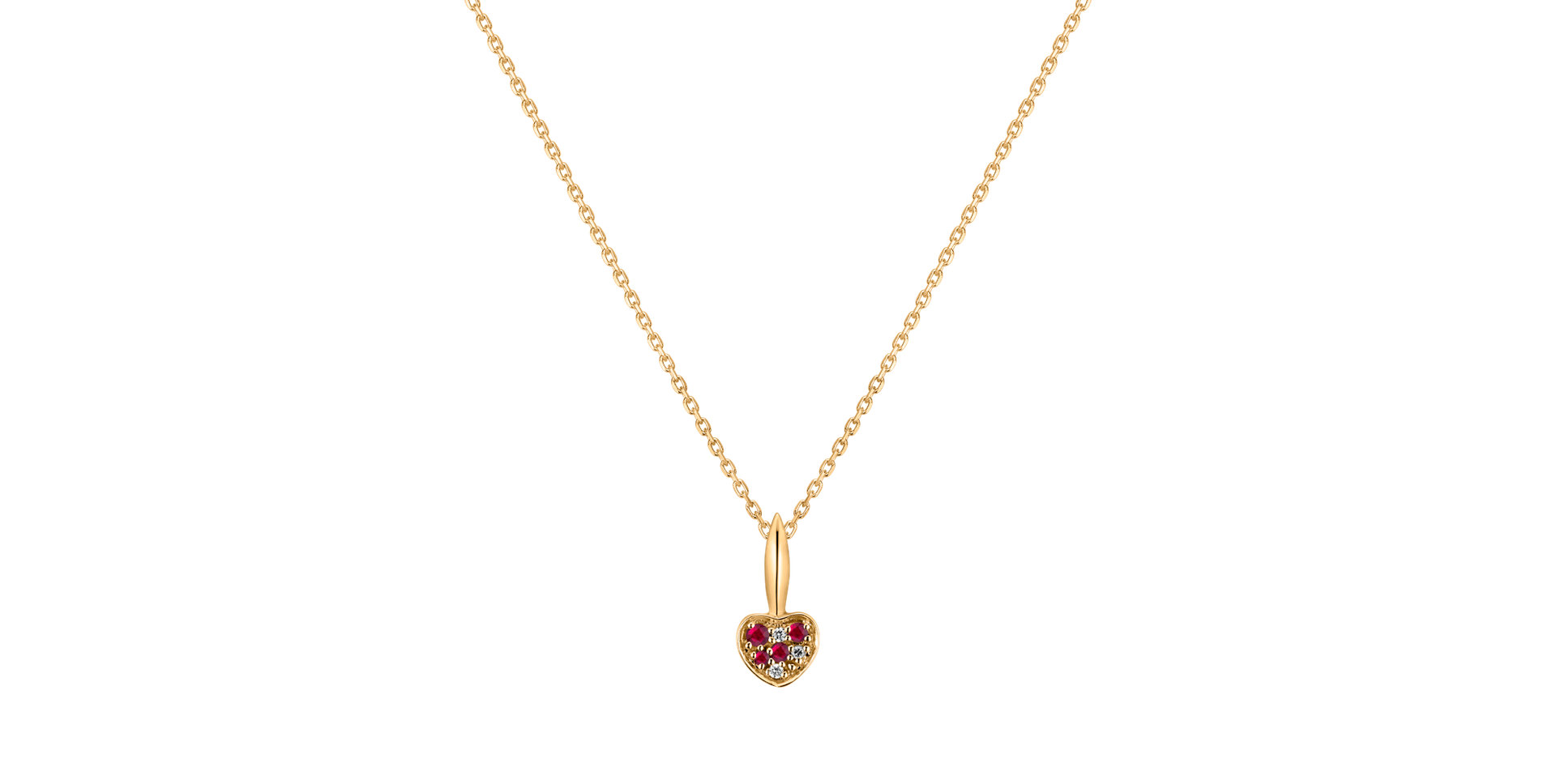 Diamond pendant with Ruby Recent Emotion
