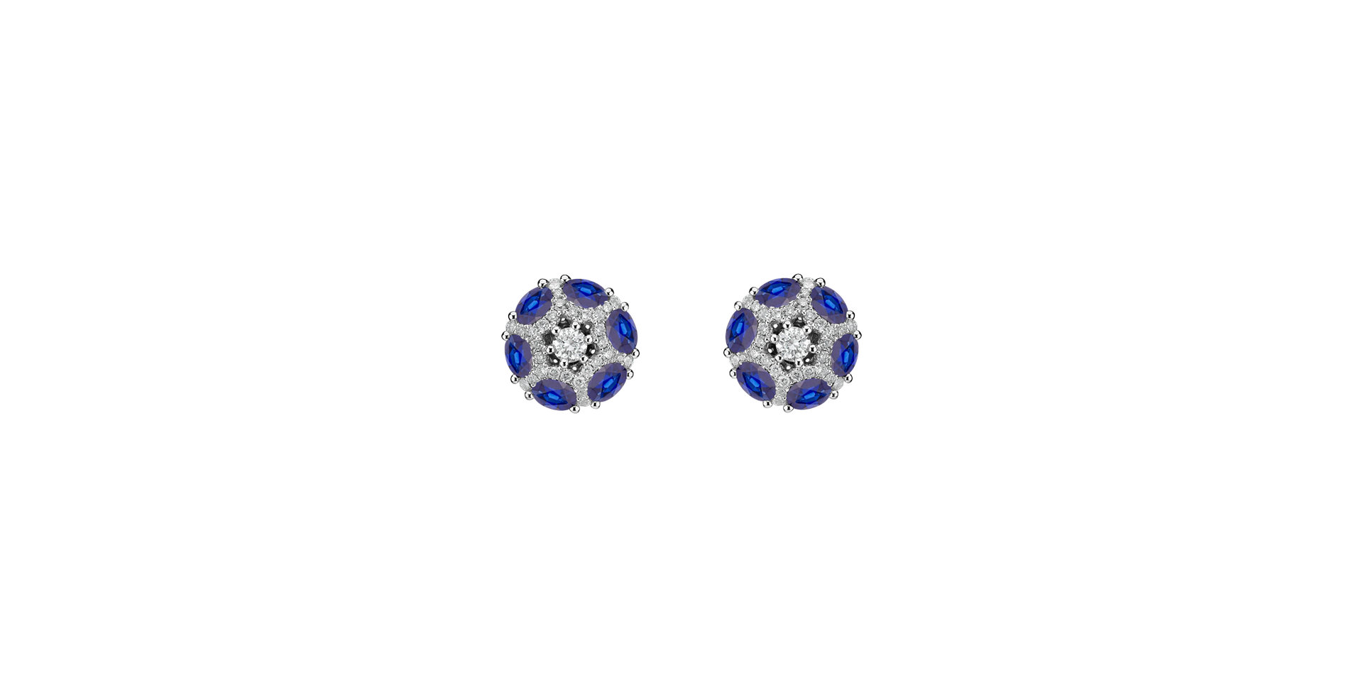 Diamond earrings and Sapphire Journee