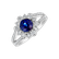 Diamond ring with Sapphire Alphosine4