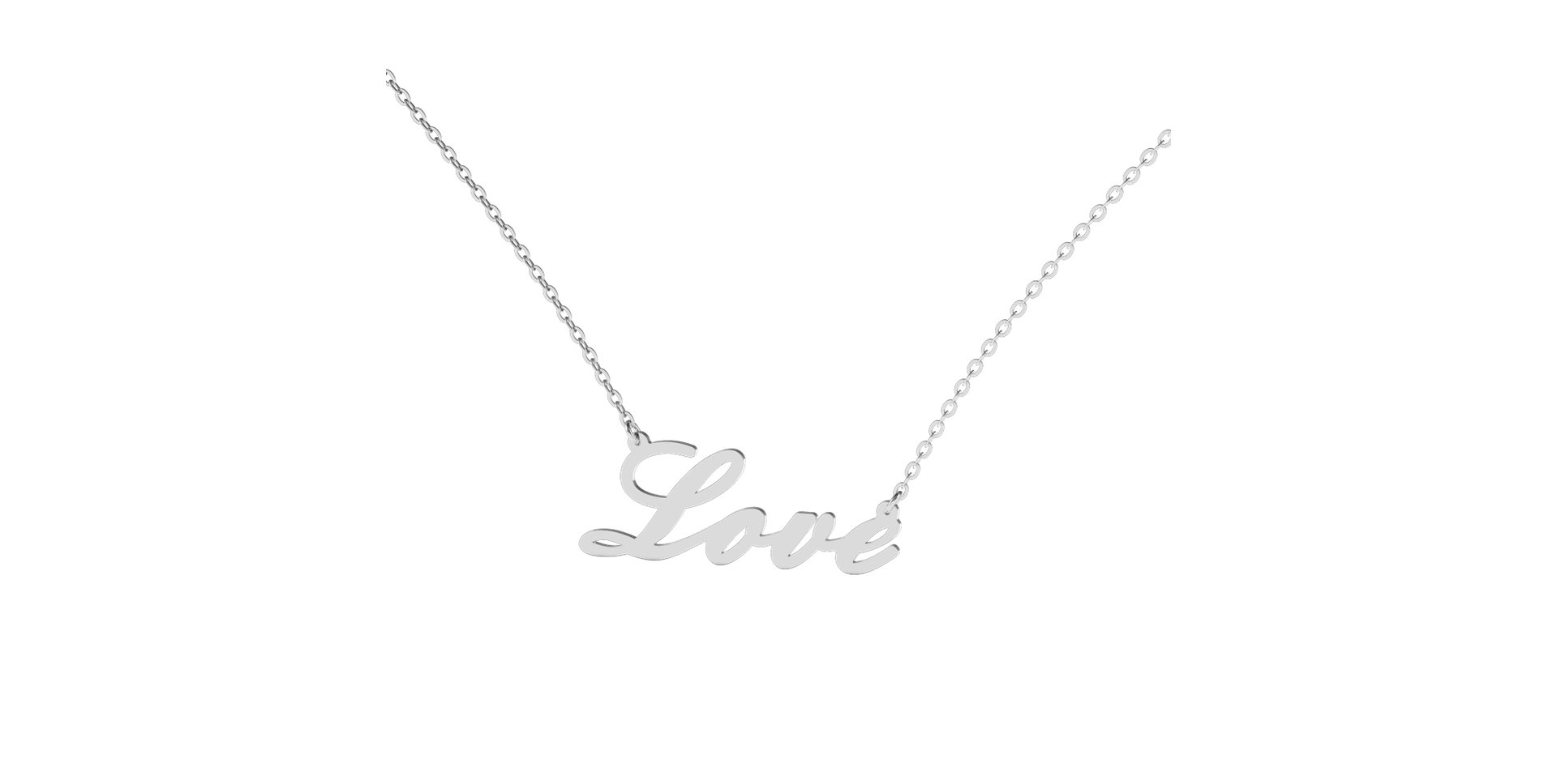 Diamond necklace Love