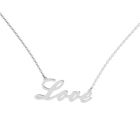 Diamond necklace Love