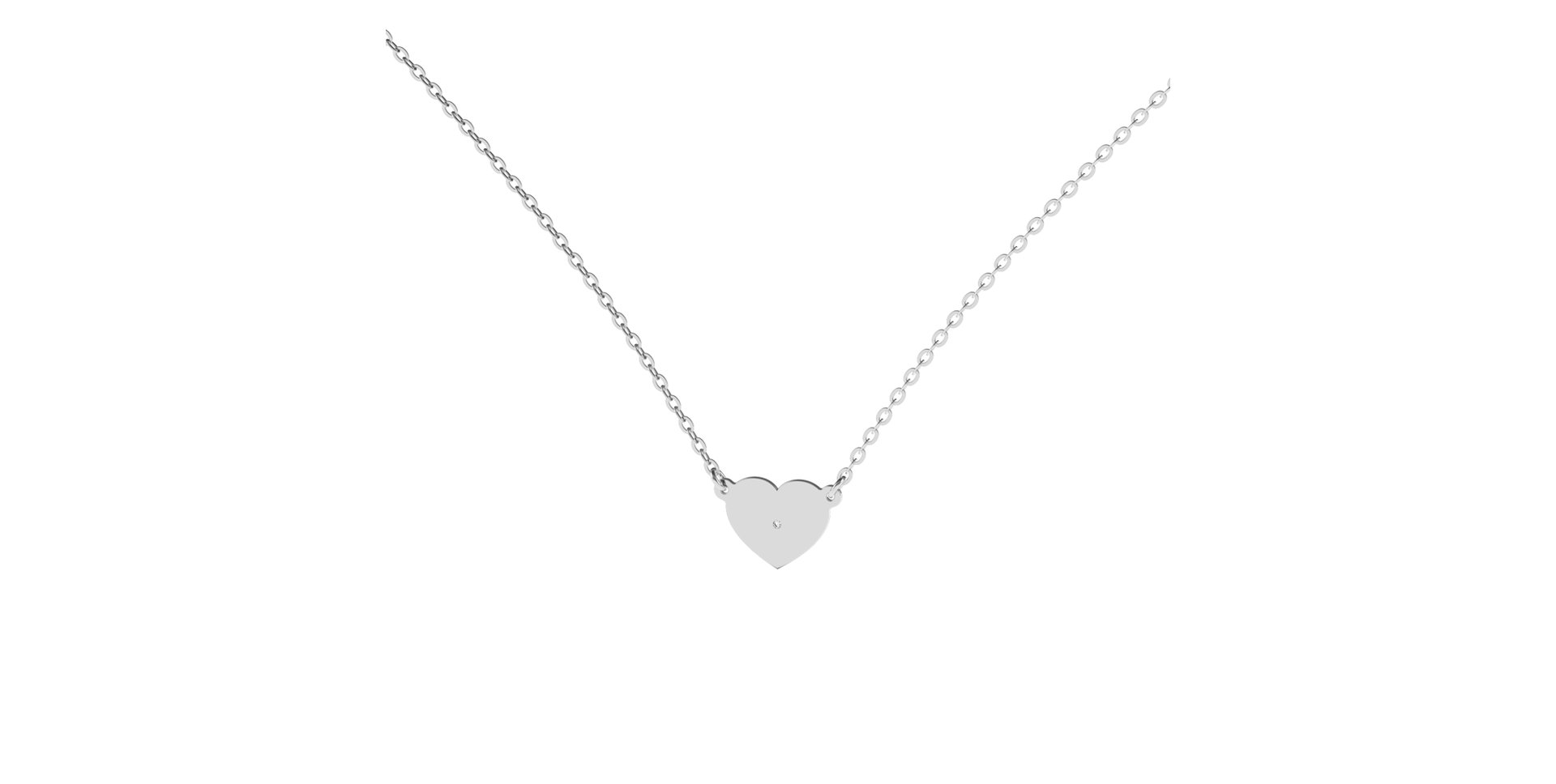 Diamond necklace Lovely Heart