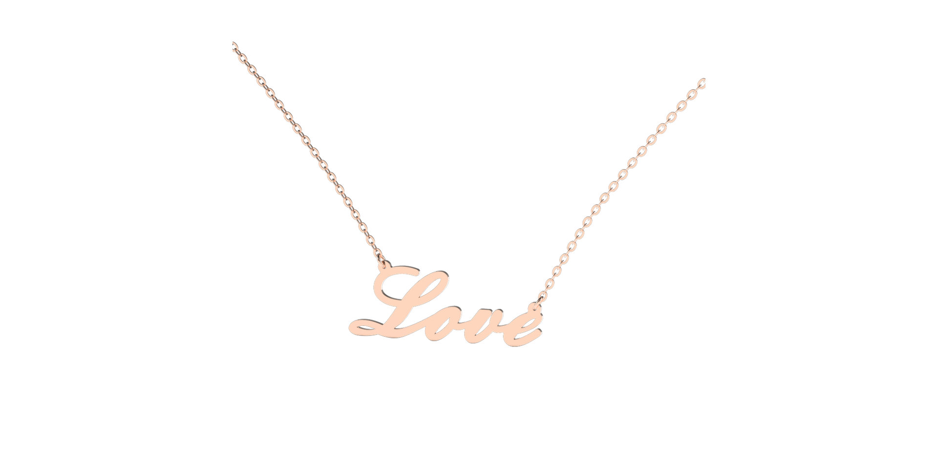 Diamond necklace Love