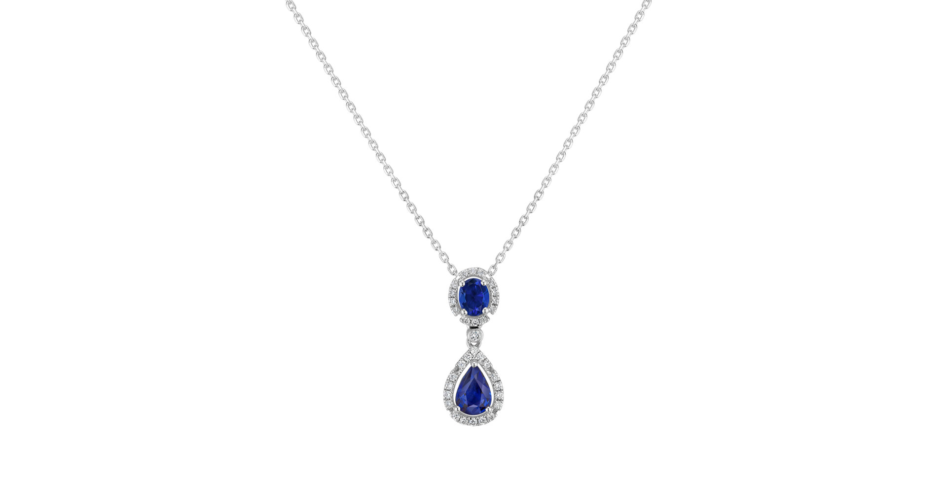 Diamond pendant with Sapphire Sorrow Dream
