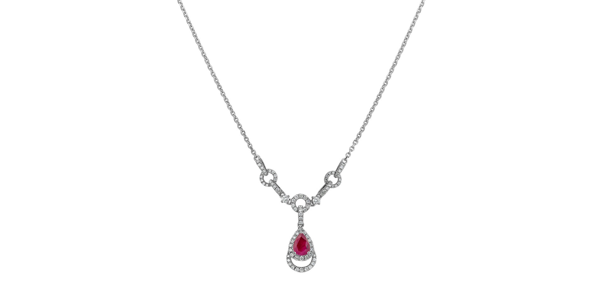 Diamond necklace with Ruby Shine Countess