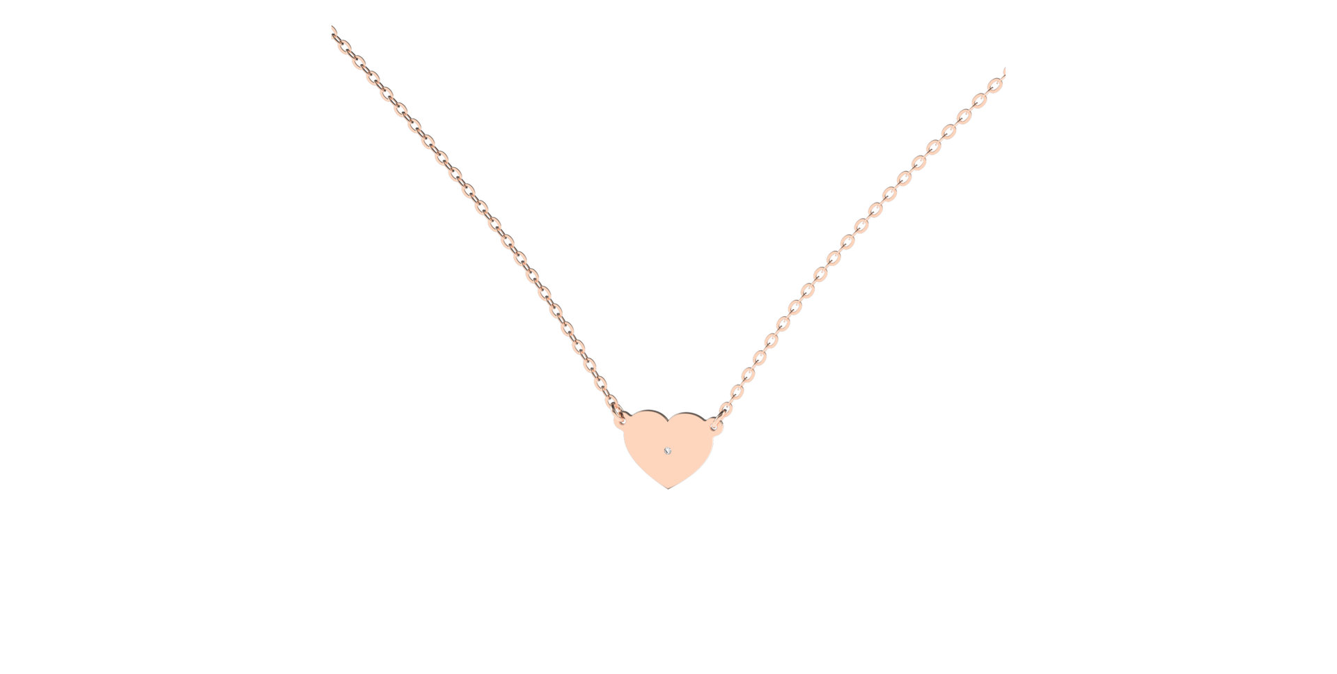 Diamond necklace Lovely Heart