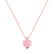 Diamond pendant with Rose Quartz Marble Maiden3
