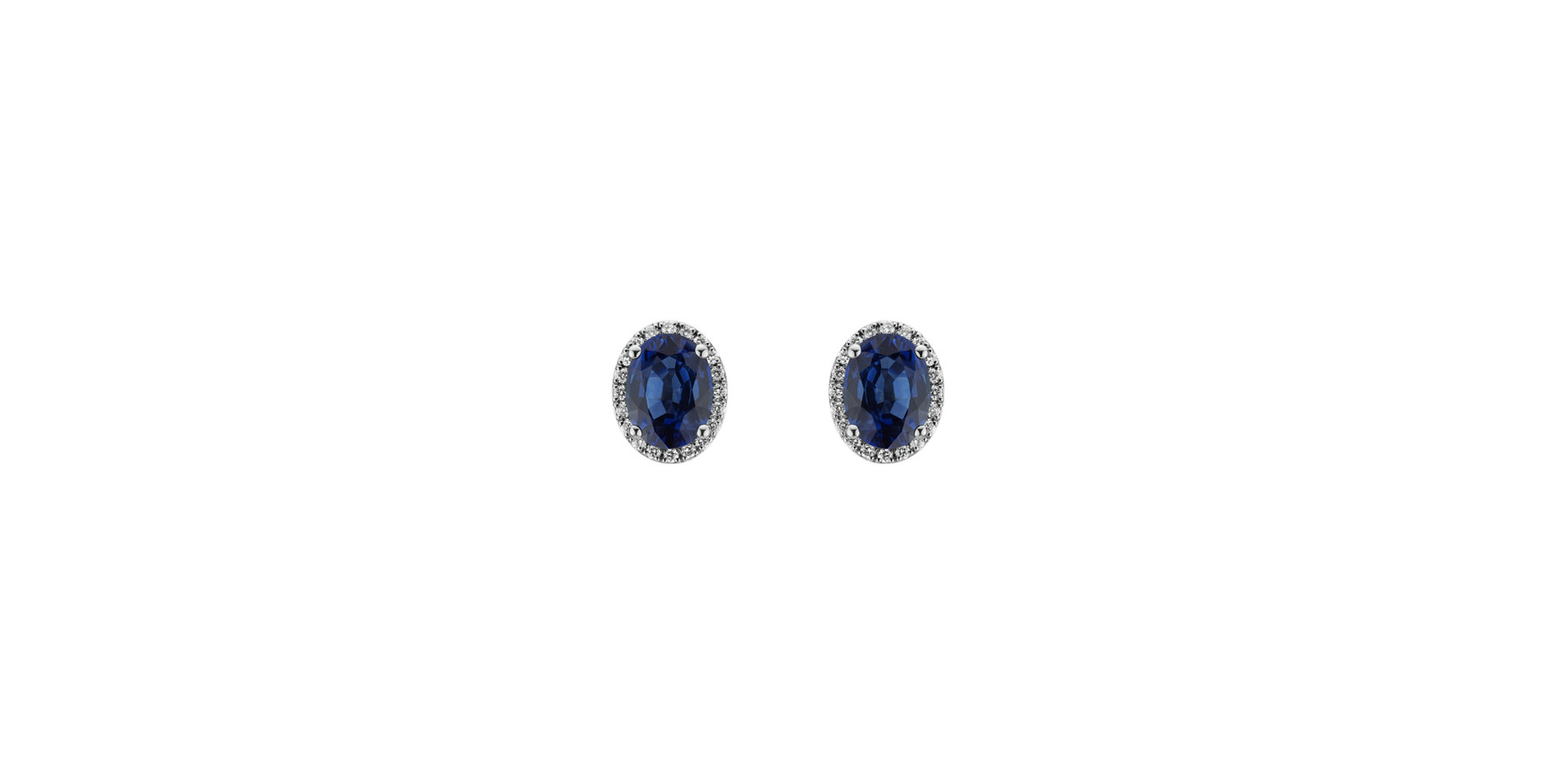Diamond earrings with Sapphire Witching Allegory