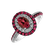 Diamond ring with Ruby Euphème4