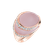 Diamond ring with Rose Quartz Shining Rose4