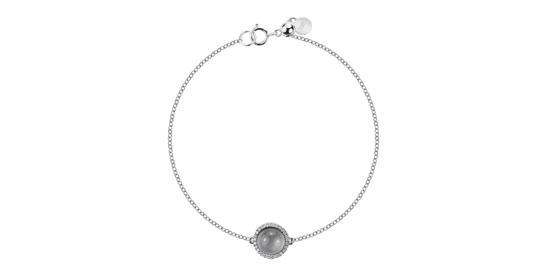 Diamond bracelet with Moonstone Elyra
