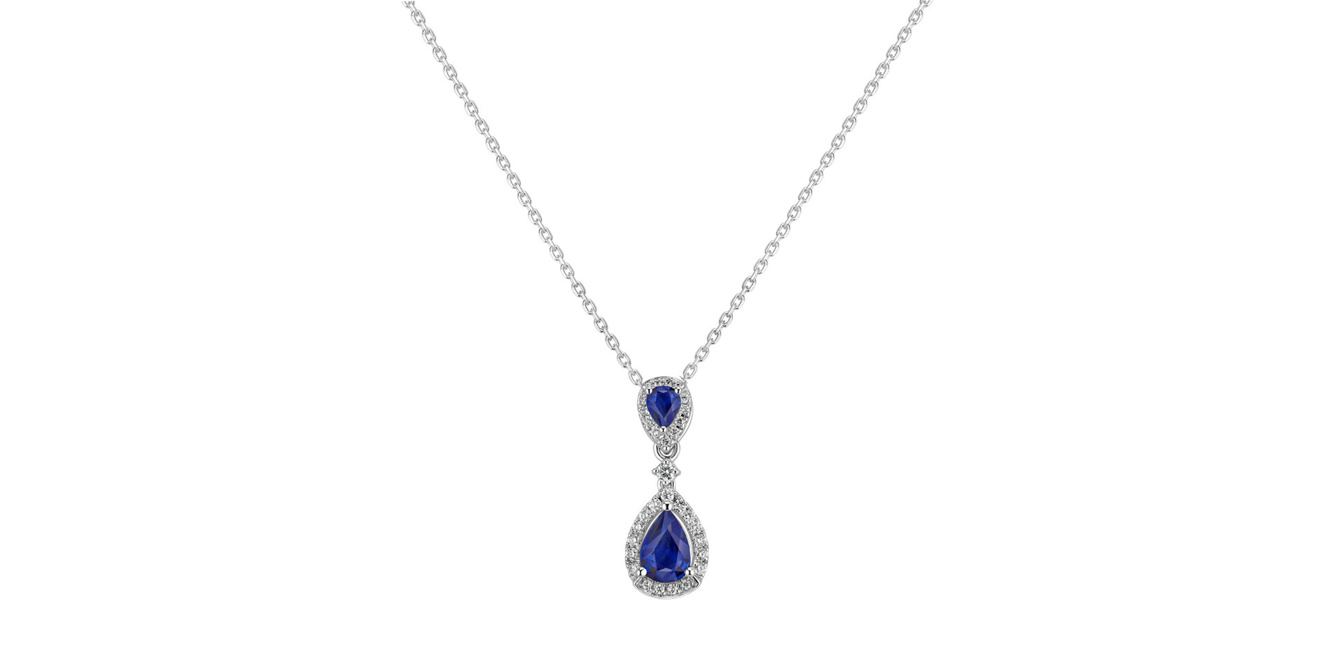 Diamond pendant with Sapphire King Legend