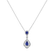 Diamond pendant with Sapphire Royal Delight4