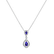 Diamond necklace with Tanzanite Royal Delight4