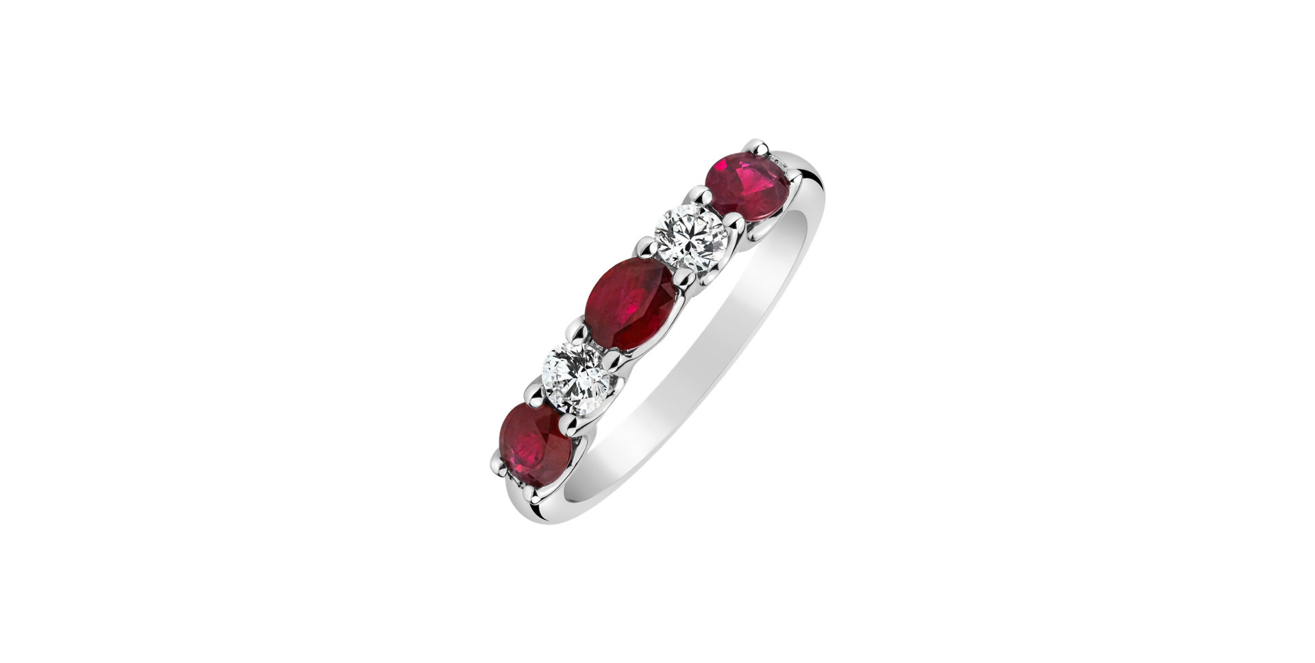Diamond ring with Rubies Opheliara