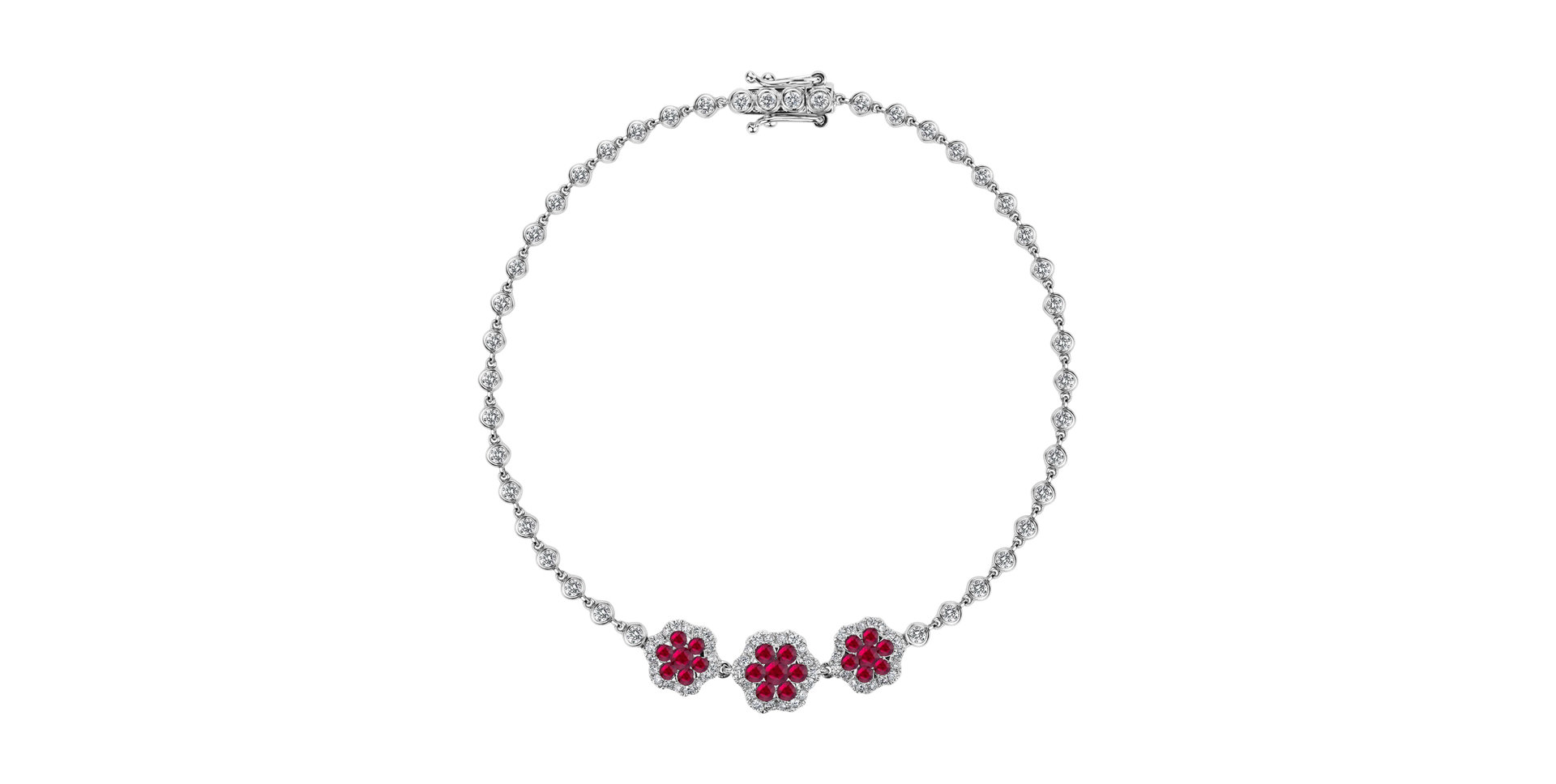 Diamond bracelet with Ruby Talon