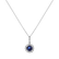 Diamond pendant with Sapphire Composed Flower3