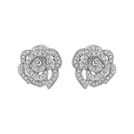 Diamond earrings Rose Spirit