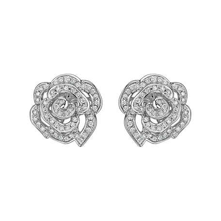 Diamond earrings Rose Spirit
