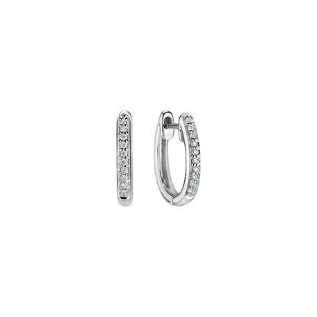 Diamond earrings Midnight Loop