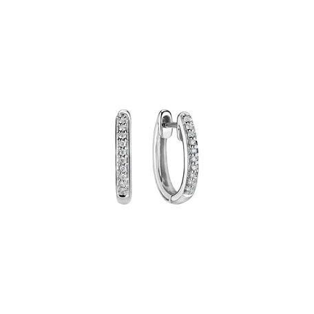 Diamond earrings Midnight Loop