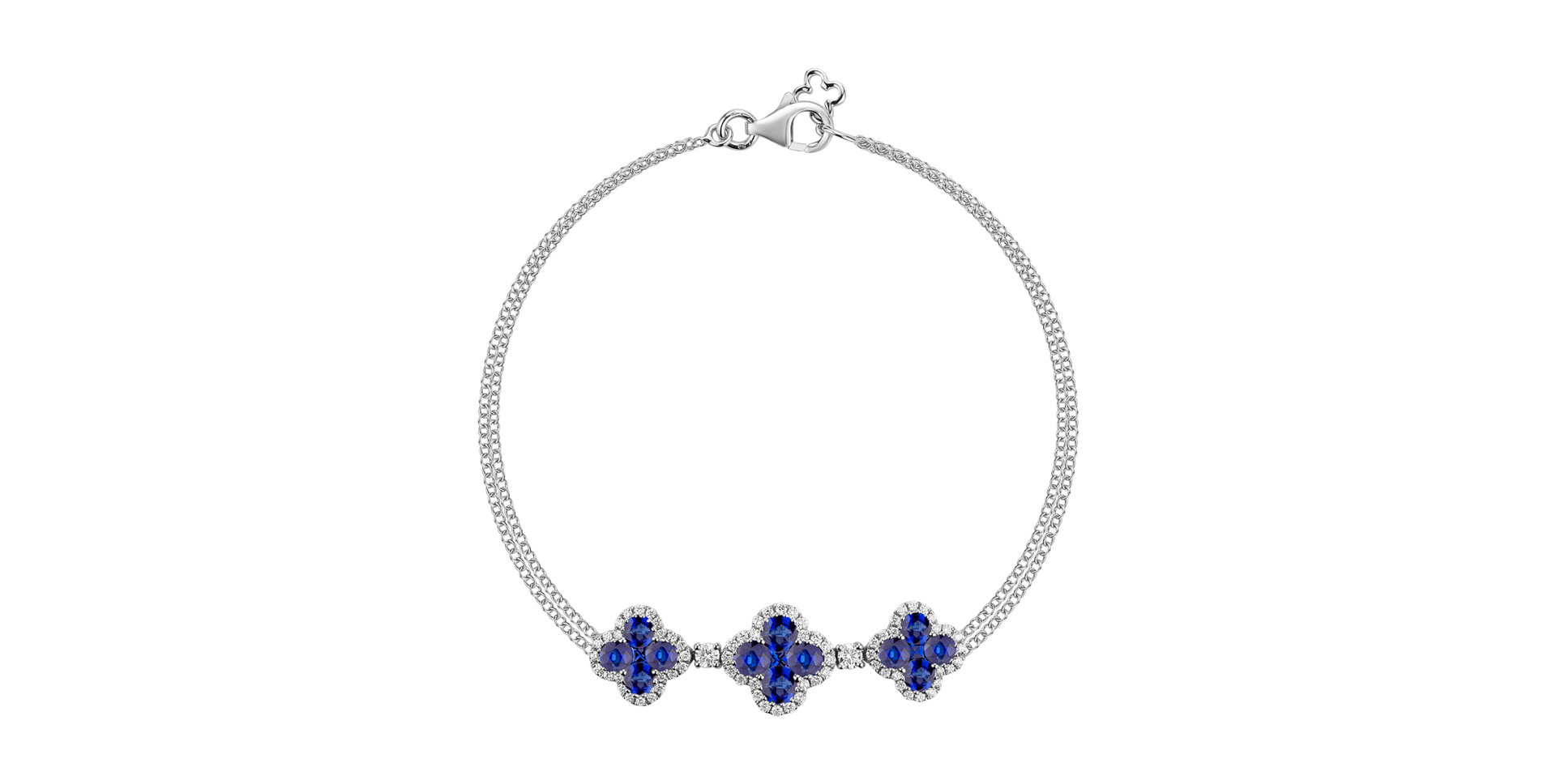 Diamond bracelet with Sapphire Sapphire Secret