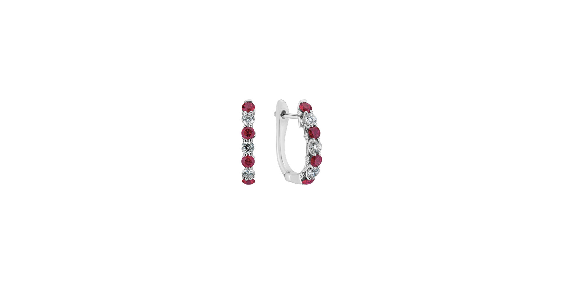 Diamond earrings and Ruby Magical Nobility