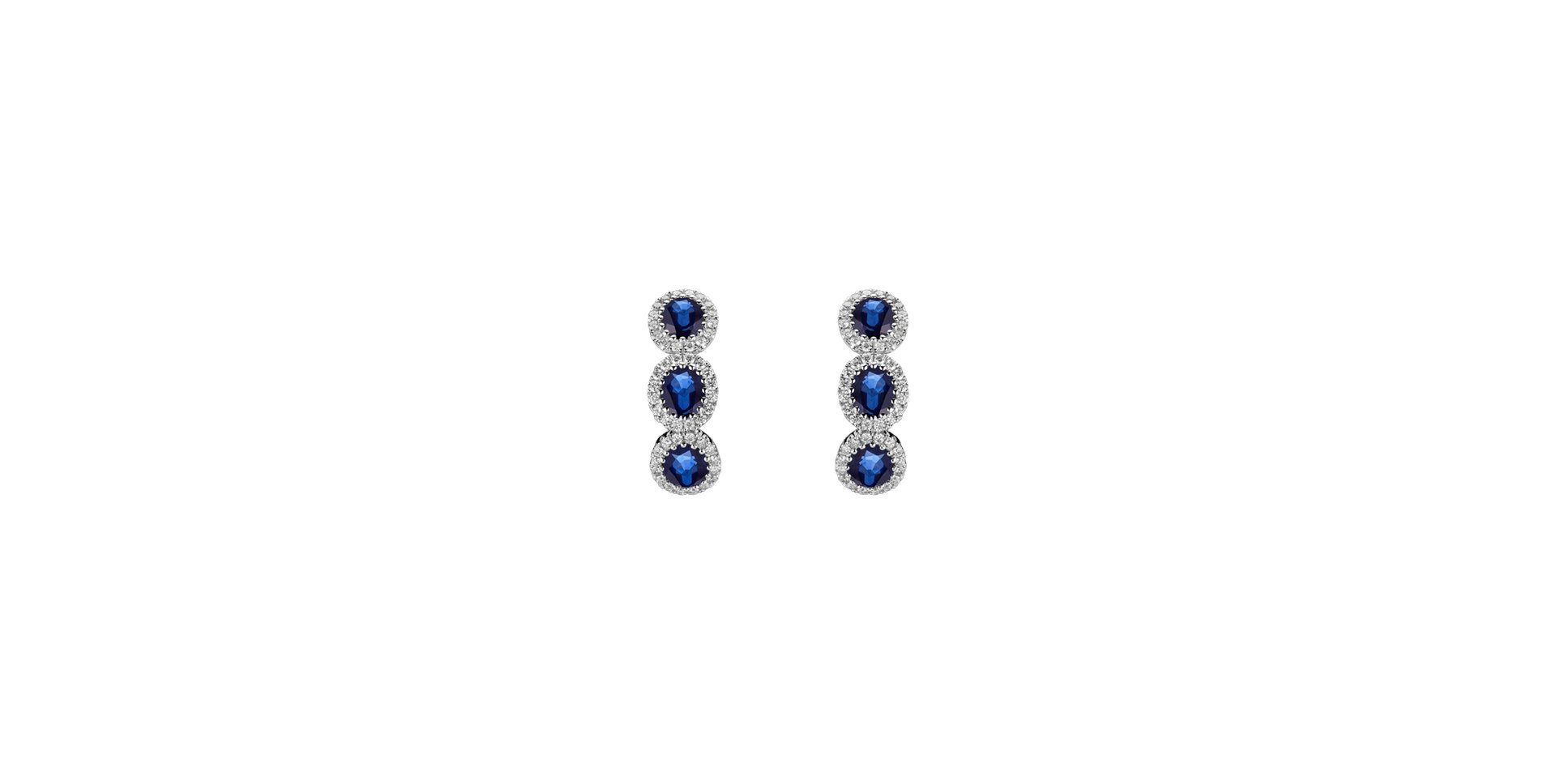 Diamond earrings and Sapphire Kingdom Bloom