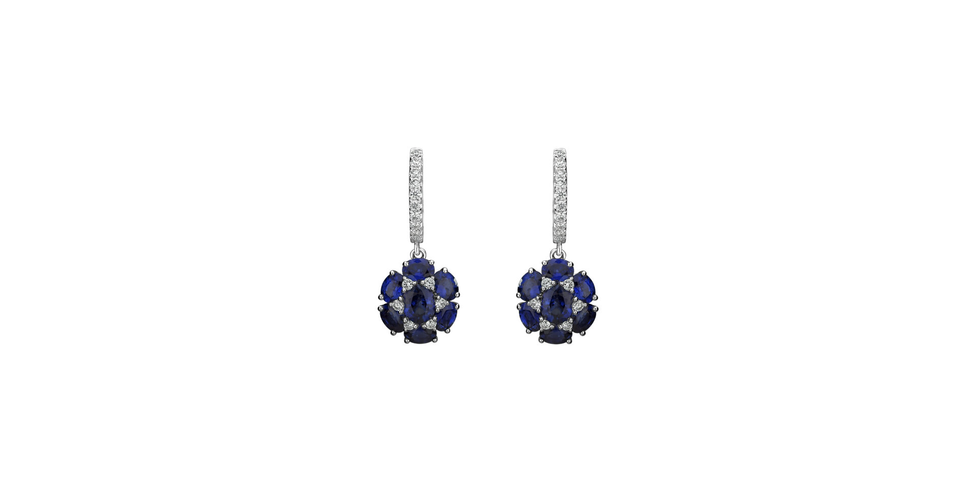 Diamond earrings and Sapphire Sapphire Disco