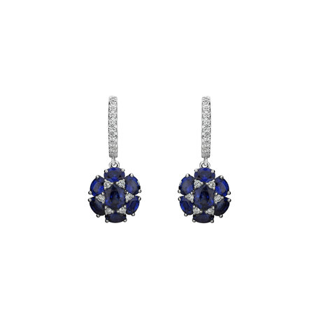 Diamond earrings and Sapphire Sapphire Disco