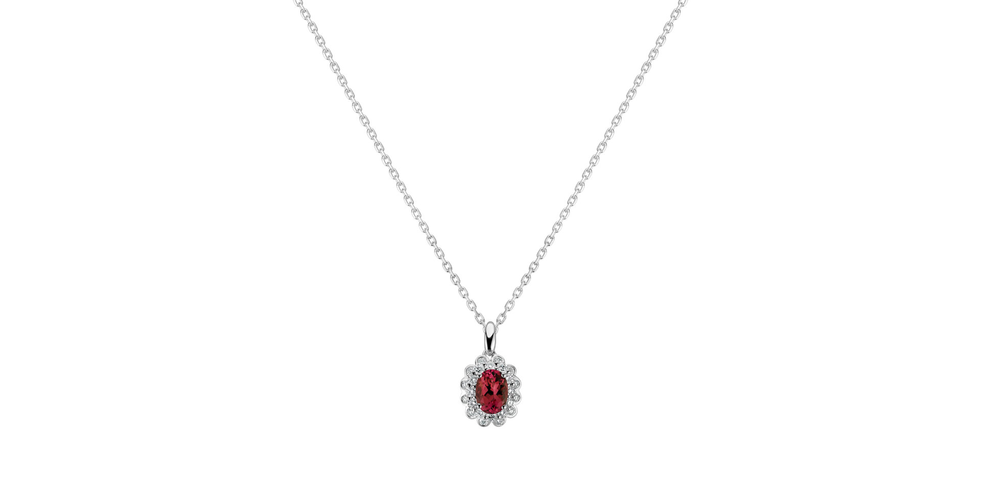 Diamond pendant with Ruby Divinity Splendor