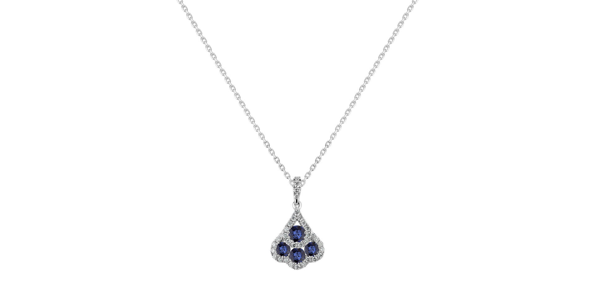 Diamond pendant with Sapphire Mererid