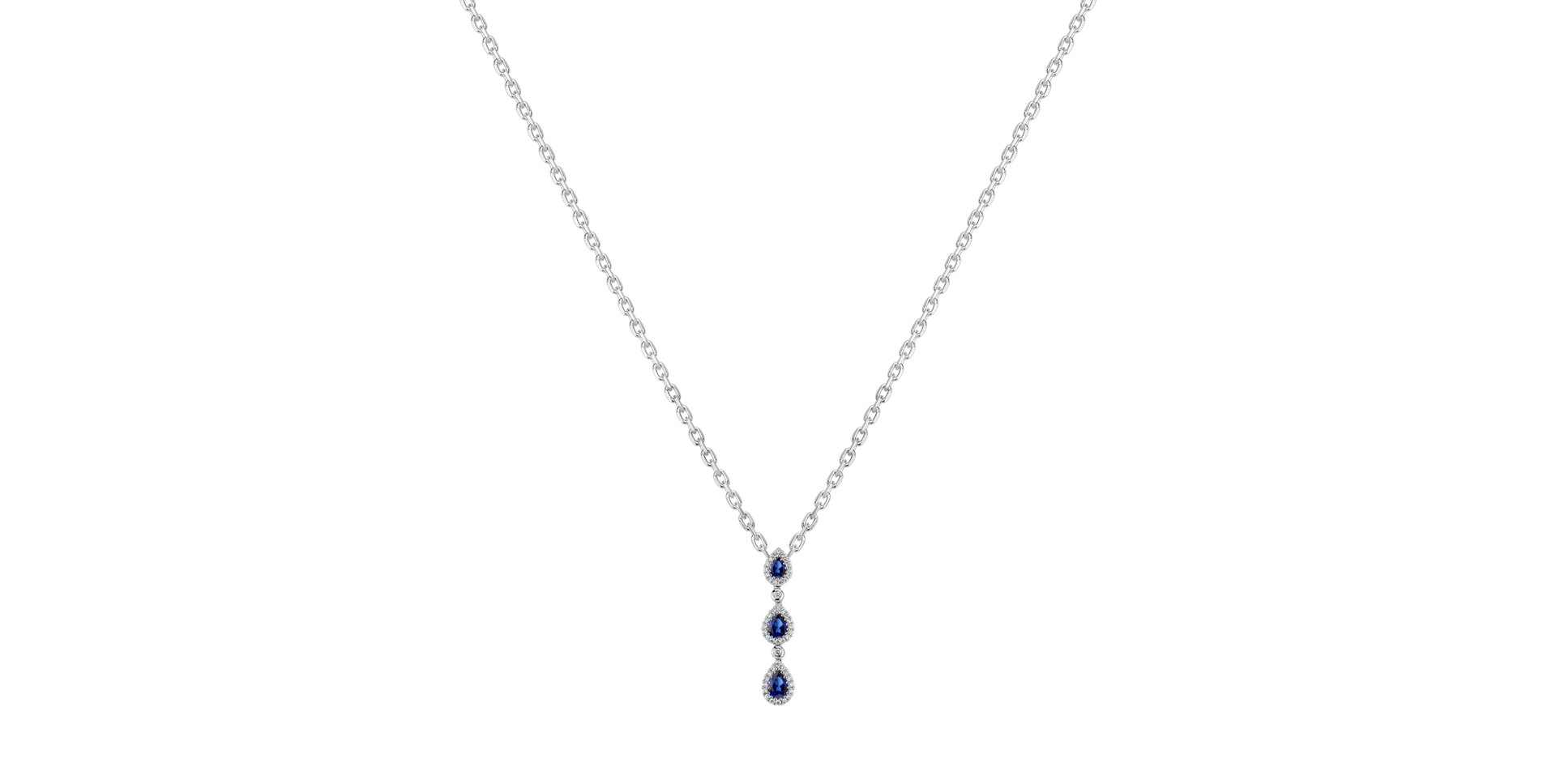Diamond pendant with Sapphire Twilight Magic